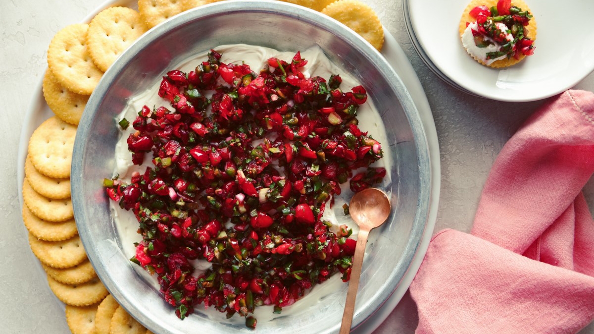 Cranberry Jalape O Dip With Cream Cheese